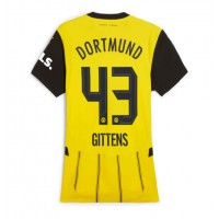 Borussia Dortmund Jamie Bynoe-Gittens #43 Fotballklær Hjemmedrakt Dame 2024-25 Kortermet